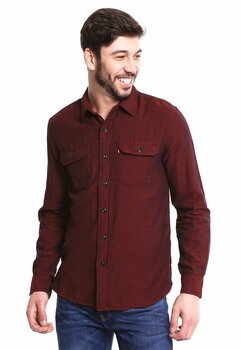 Long Sleeve Classic Flap Pockets Shirt